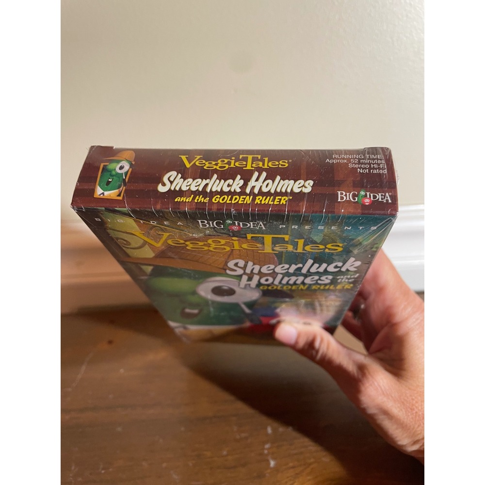 VeggieTales Sheerluck Holmes and the Golden Ruler VHS New Sealed Big Idea - Picture 2 of 6